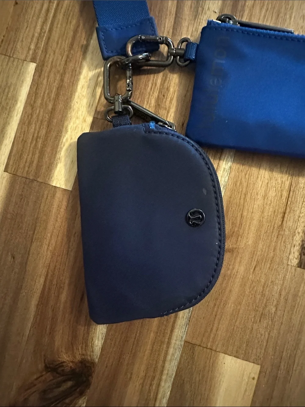 lululemon athletica Royal Blue Key & Coin Pouch Set